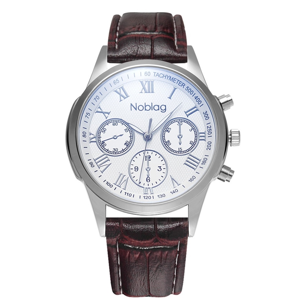 Noblag monsieur watches white dial brown